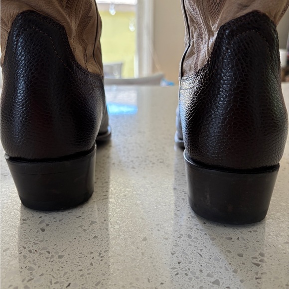 Tecovas The Weston-Chocolate Ostrich - Picture 3 of 10